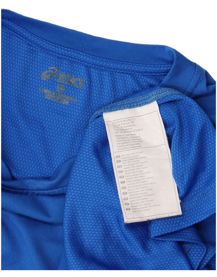 Tricou grafic Asics pentru bărbați Top Medium Blue Poliester