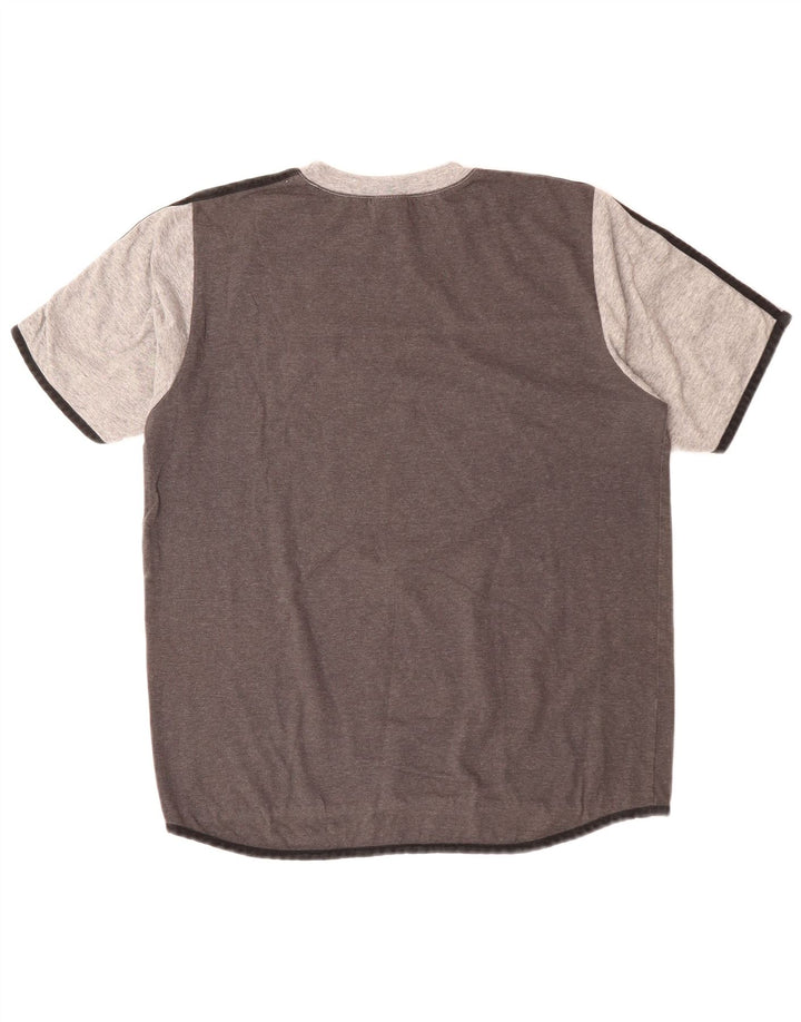 Tricou pentru bărbați ARENA Top, gri mediu, bumbac color bloc