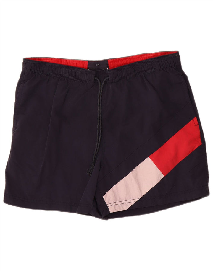 Pantaloni scurți de înot Tommy Hilfiger pentru bărbați, mari, albastru, poliamidă, plajă