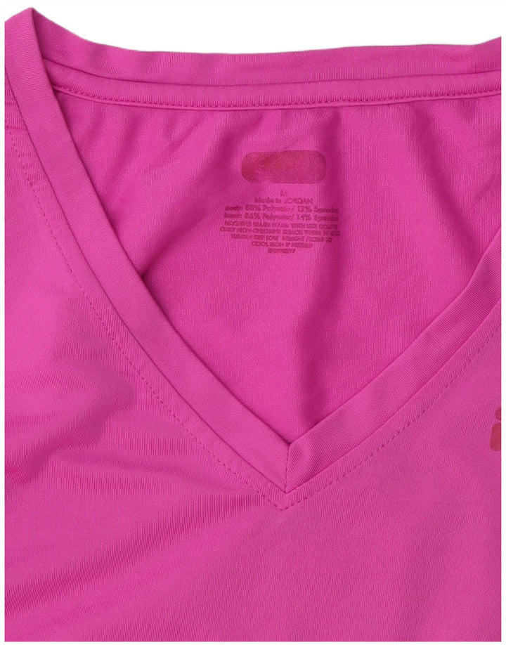 Tricou pentru femei Fila Top UK 12 Medium Pink Poliester