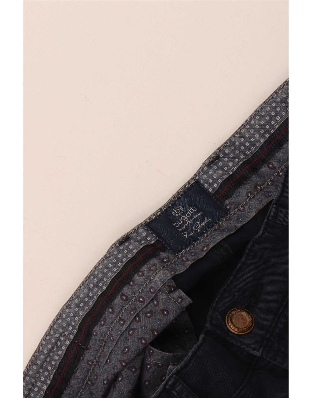 Pantaloni casual drepti pentru bărbați Bugatti W34 L29 bleumarin