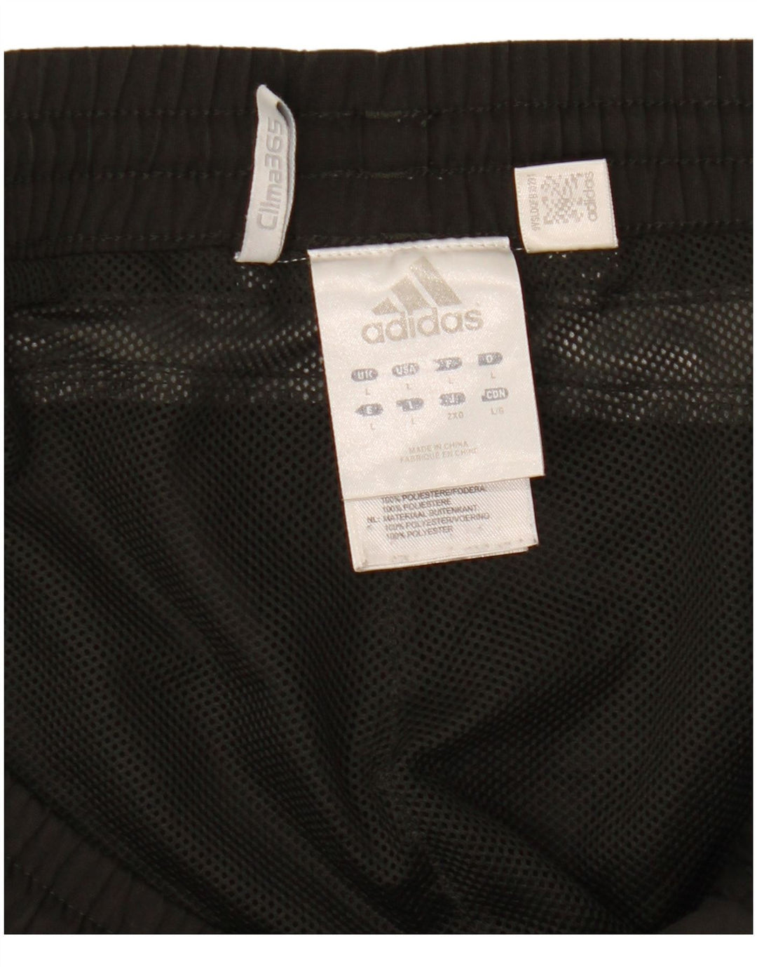Pantaloni scurți de înot Adidas Clima 365 pentru bărbați, mari, negru, poliester color bloc