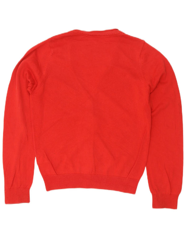 Pulover Cardigan pentru Fete Marks & Spencer 9-10 Ani Bumbac Roșu
