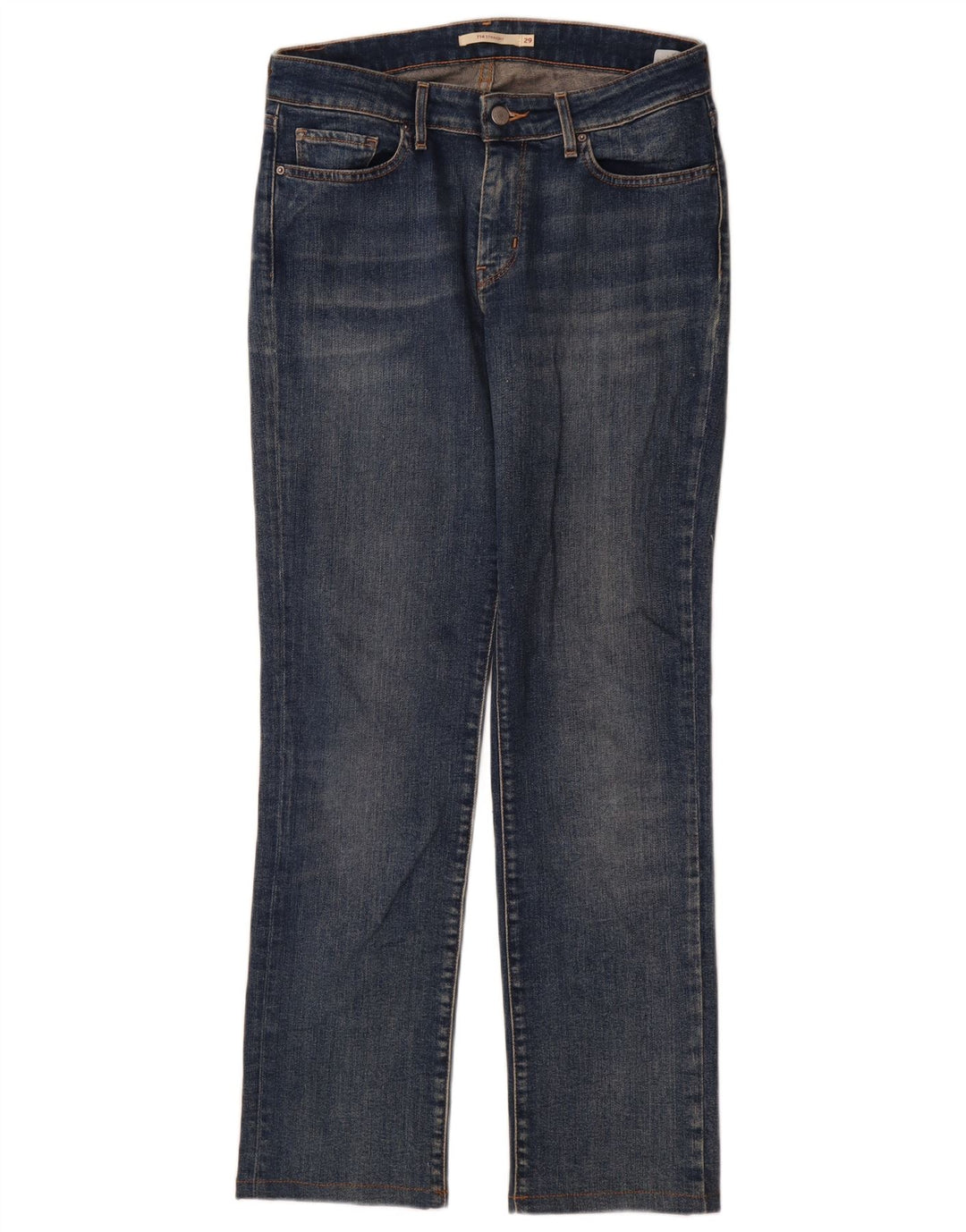 Blugi drepti 714 pentru femei Levi's W29 L30 Bumbac albastru