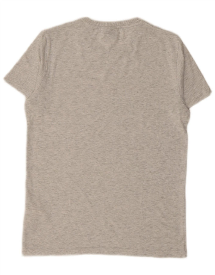 Tricou grafic pentru bărbați SUPERDRY Top din bumbac cu pete gri mediu