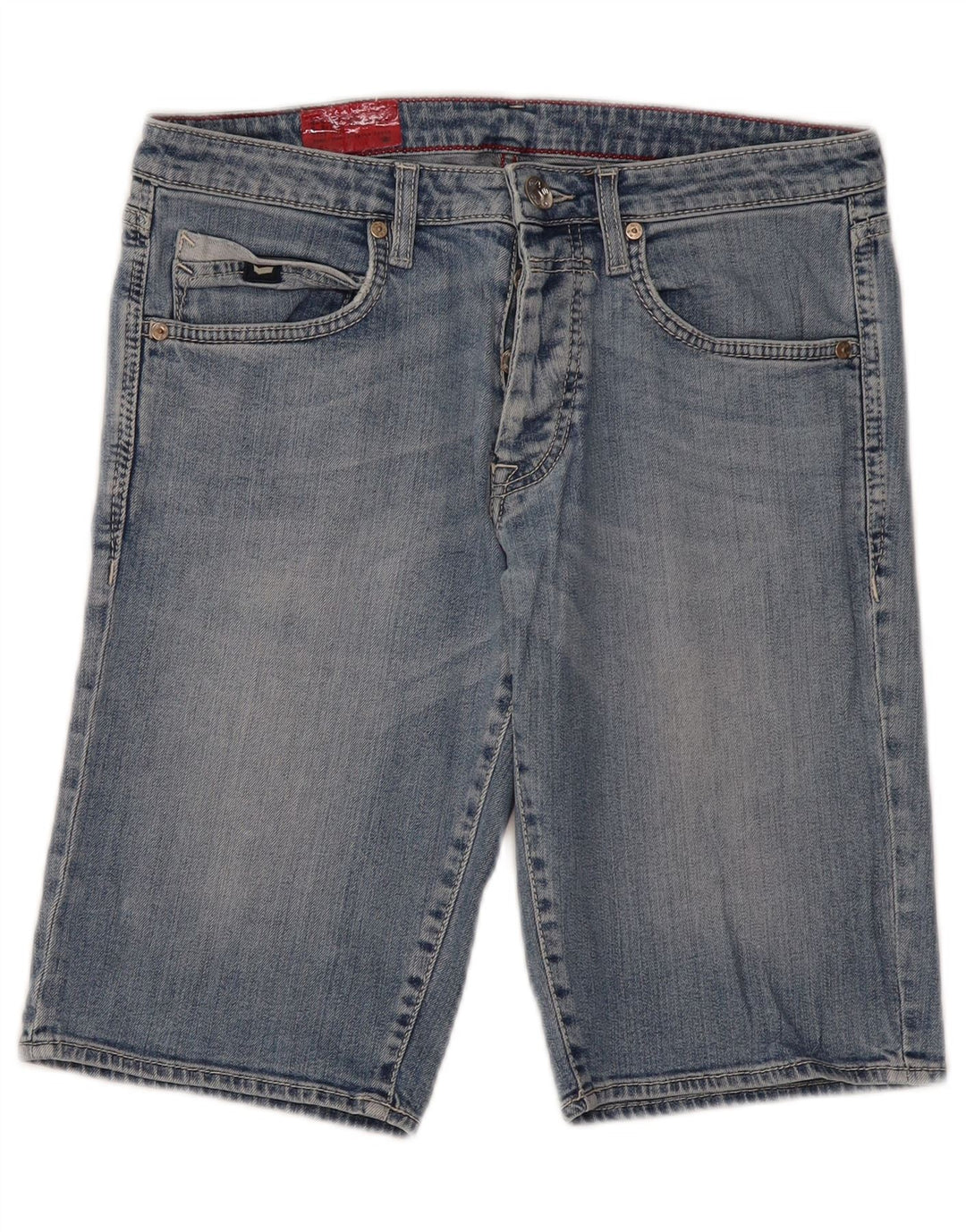 GAS Mens Denim Shorts W32 Medium  Blue Cotton