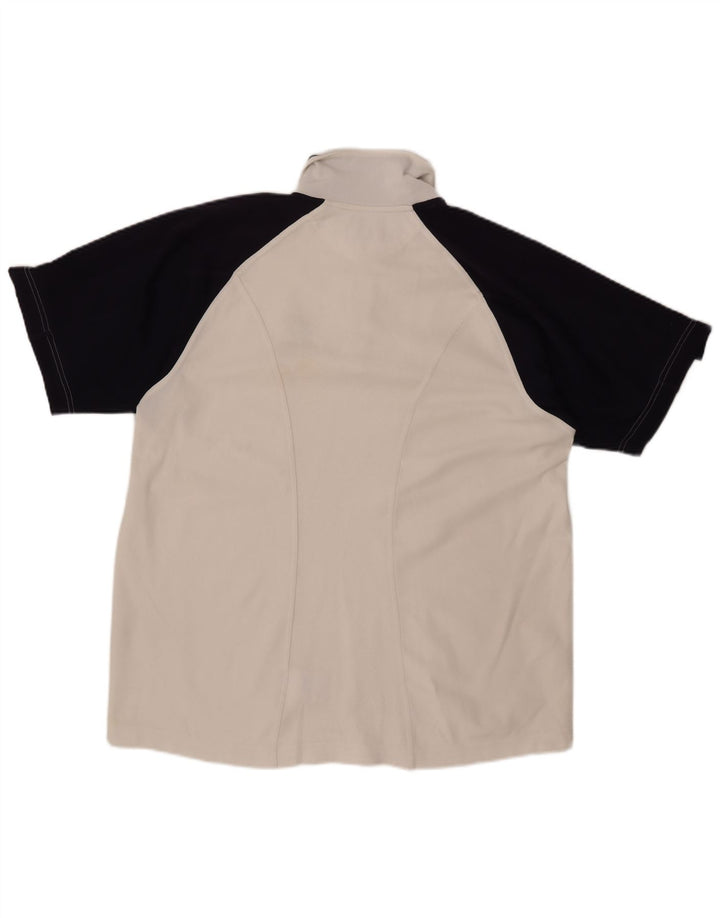 Tricou polo pentru bărbați LOTTO UK 42/44 XL Poliester color bloc alb