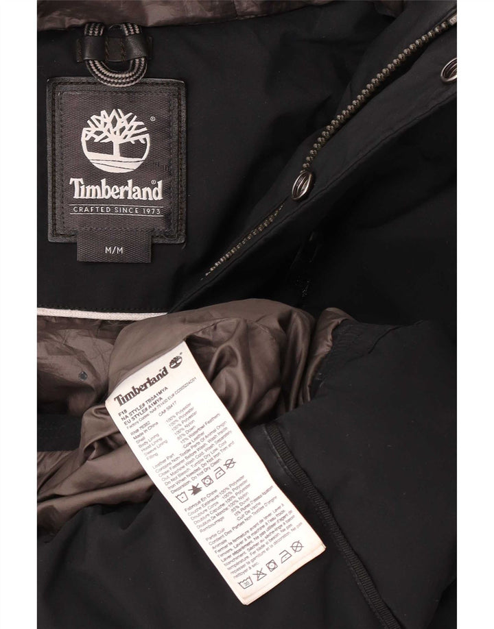 Jachetă căptușită cu glugă pentru bărbați Timberland UK 38 Poliester mediu negru