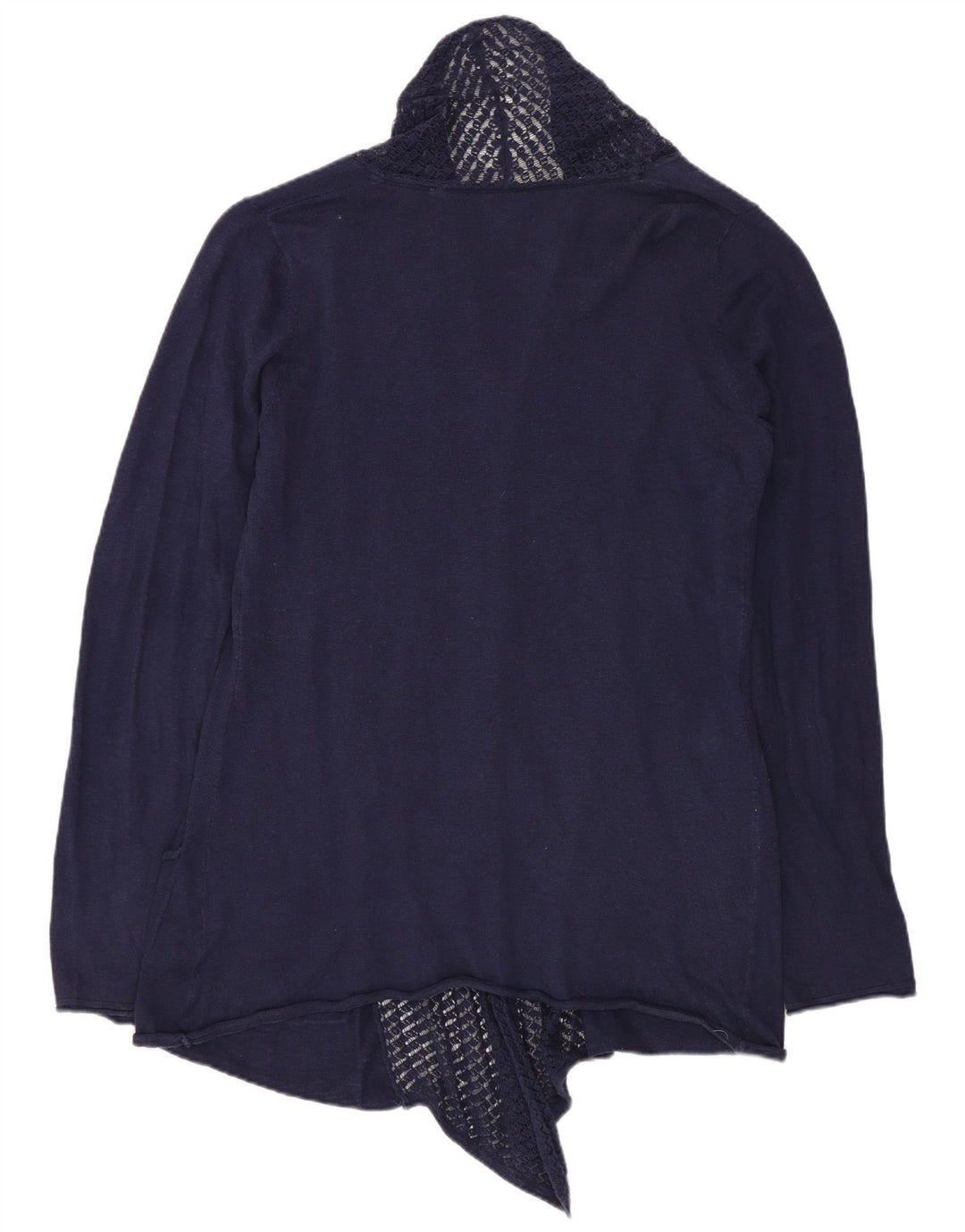 FAT FACE Pulover cardigan deschis pentru femei UK 10 mic Bumbac bleumarin