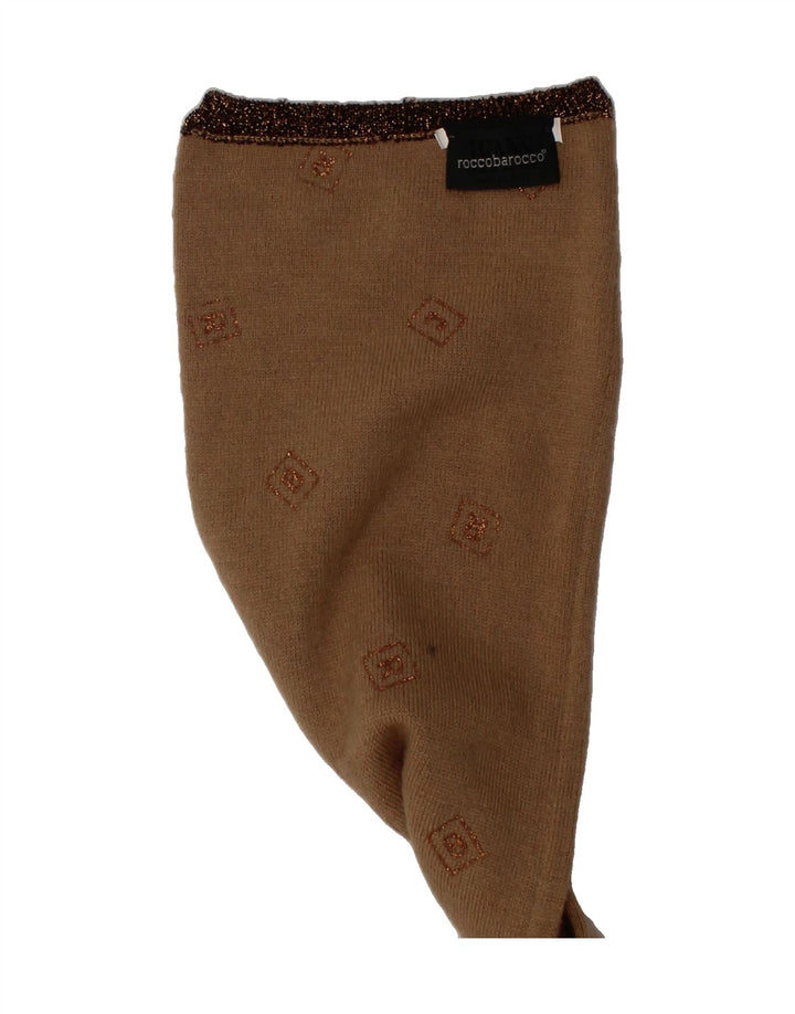 ROCCOBAROCCO Womens Rectangle Scarf One Size Brown Vintage Roccobarocco and Second-Hand Roccobarocco from Messina Hembry 