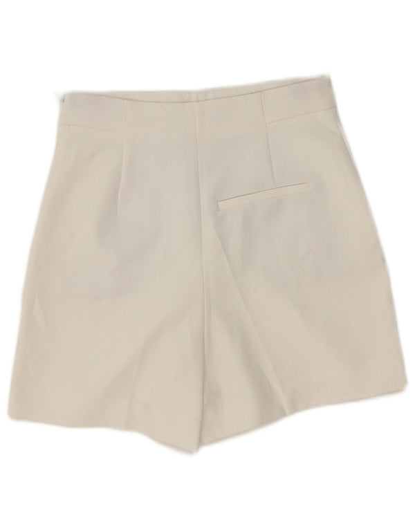Pantaloni scurți chino cu talie înaltă Zara XS W24 Alb