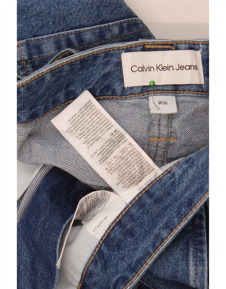 Pantaloni scurți din denim pentru bărbați Calvin Klein W36, mare, albastru, bumbac