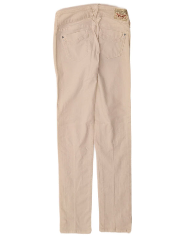 Blugi slim pentru femei Tommy Hilfiger W25 L32 bumbac alb