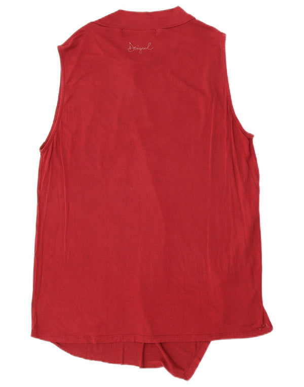 Bluză fără bretele pentru femei Desigual UK 16 Large Red Floral