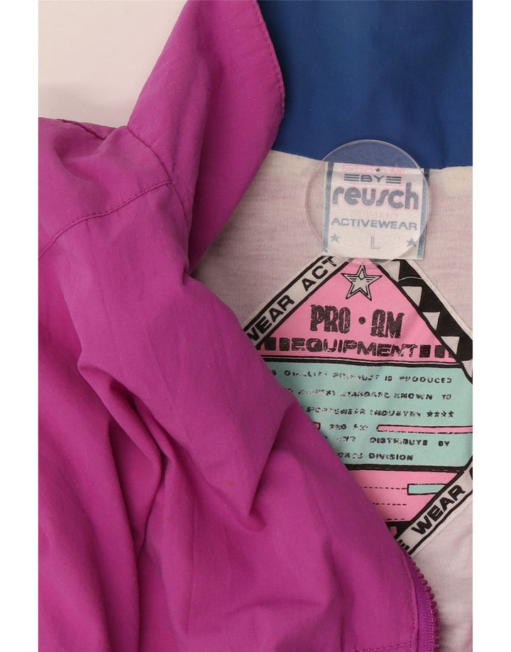 Jachetă de trening pentru bărbați Reusch, mare, roz, poliester color bloc