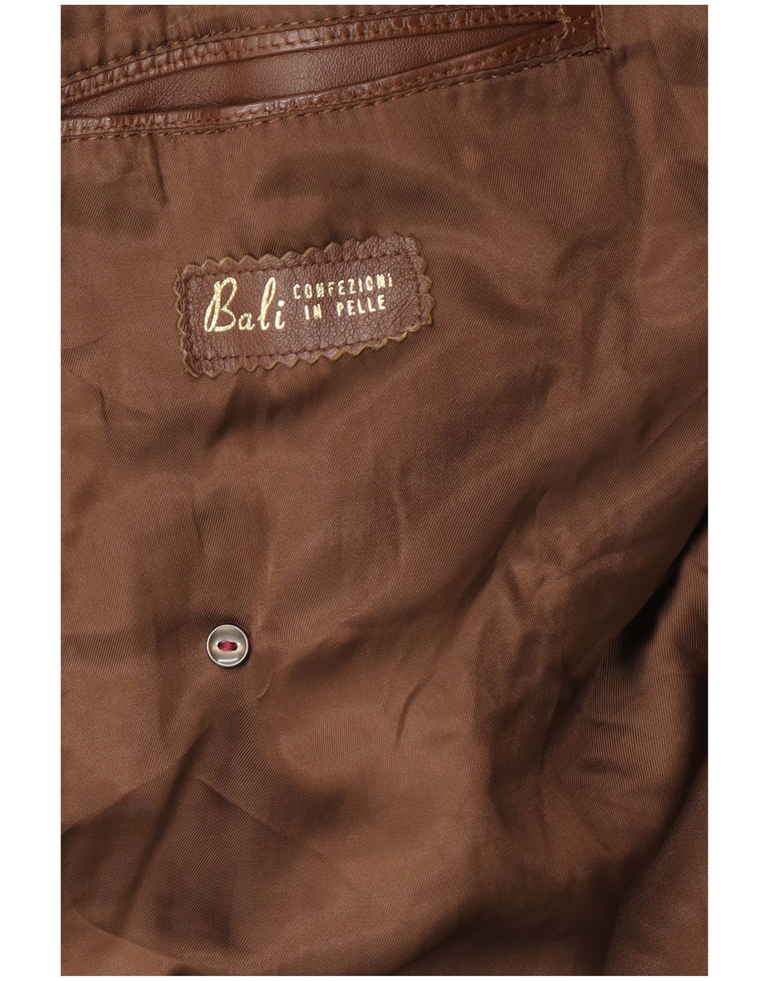 Palton din piele pentru bărbați VINTAGE UK 38 Piele maro medie