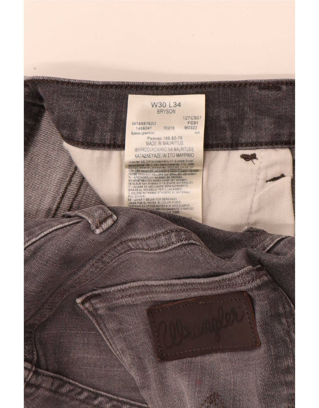 Blugi slim pentru femei Wrangler W30 L31 bumbac gri