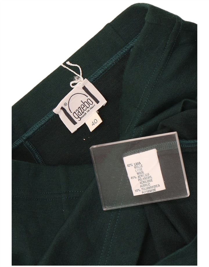 Fusta creion vintage pentru femei IT 40 Small W32 Lână verde