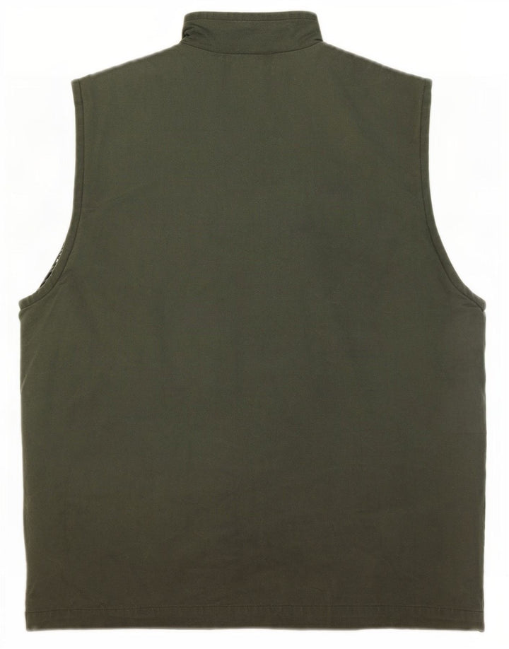 Gilet vintage pentru bărbați, UK 38, bumbac kaki mediu
