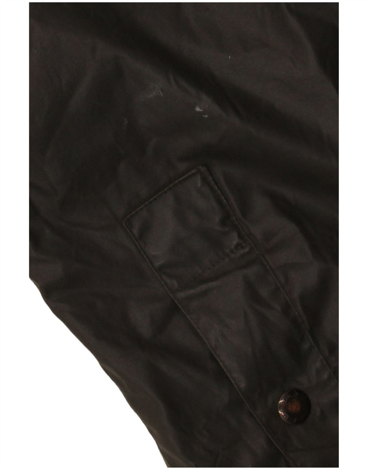 Jachetă vintage pentru bărbați din bumbac cerat UK 40 mare verde