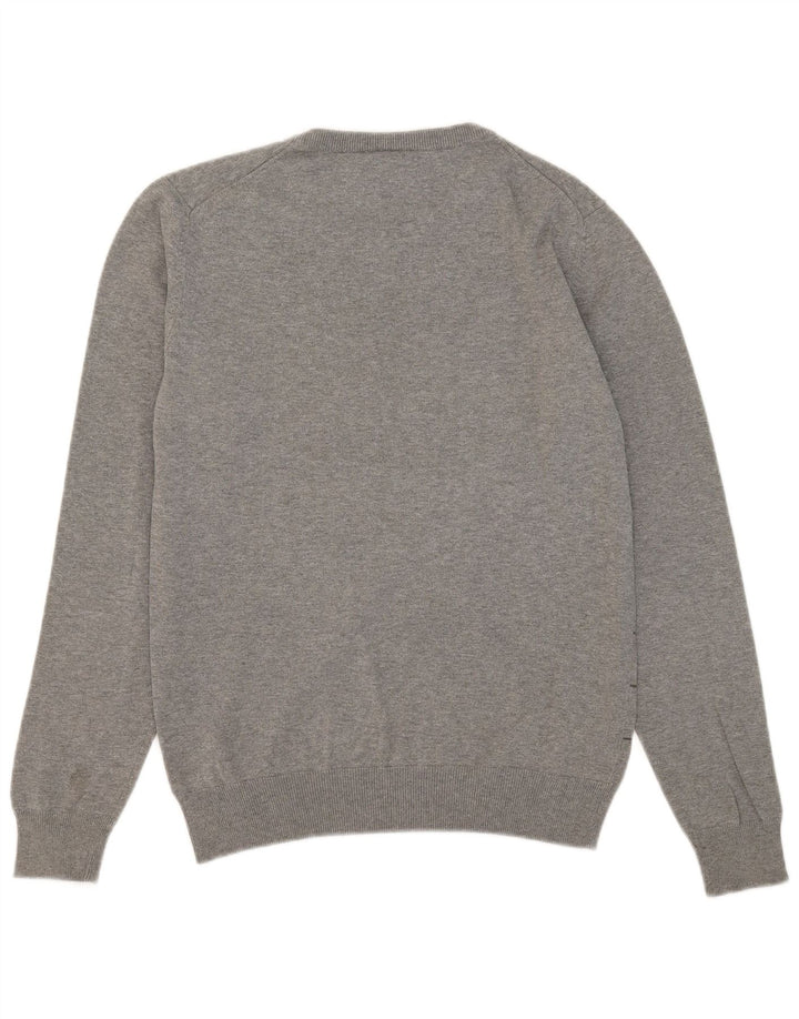 Pulover Puma Crew Neck Jumper pentru bărbați, gri mediu cu dungi