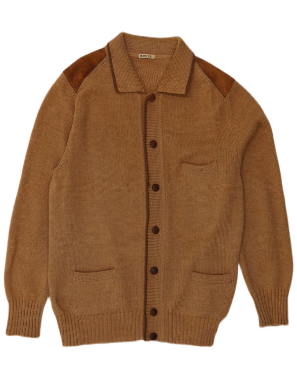 Pulover Cardigan Vintage pentru Barbati IT 56 XL Maro