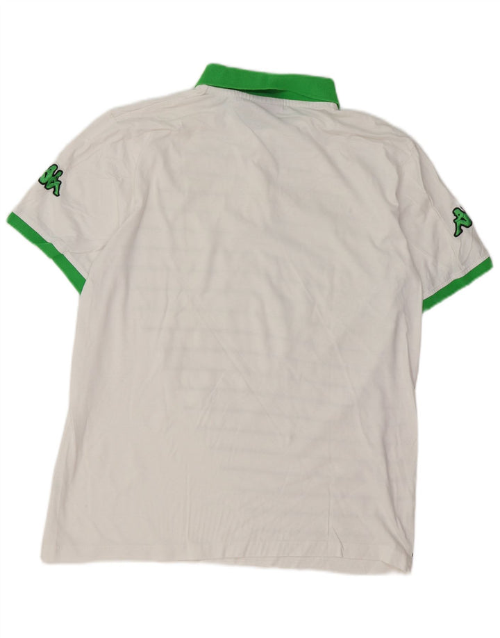 Cămașă polo cu grafică pentru bărbați KAPPA XL cu dungi albe