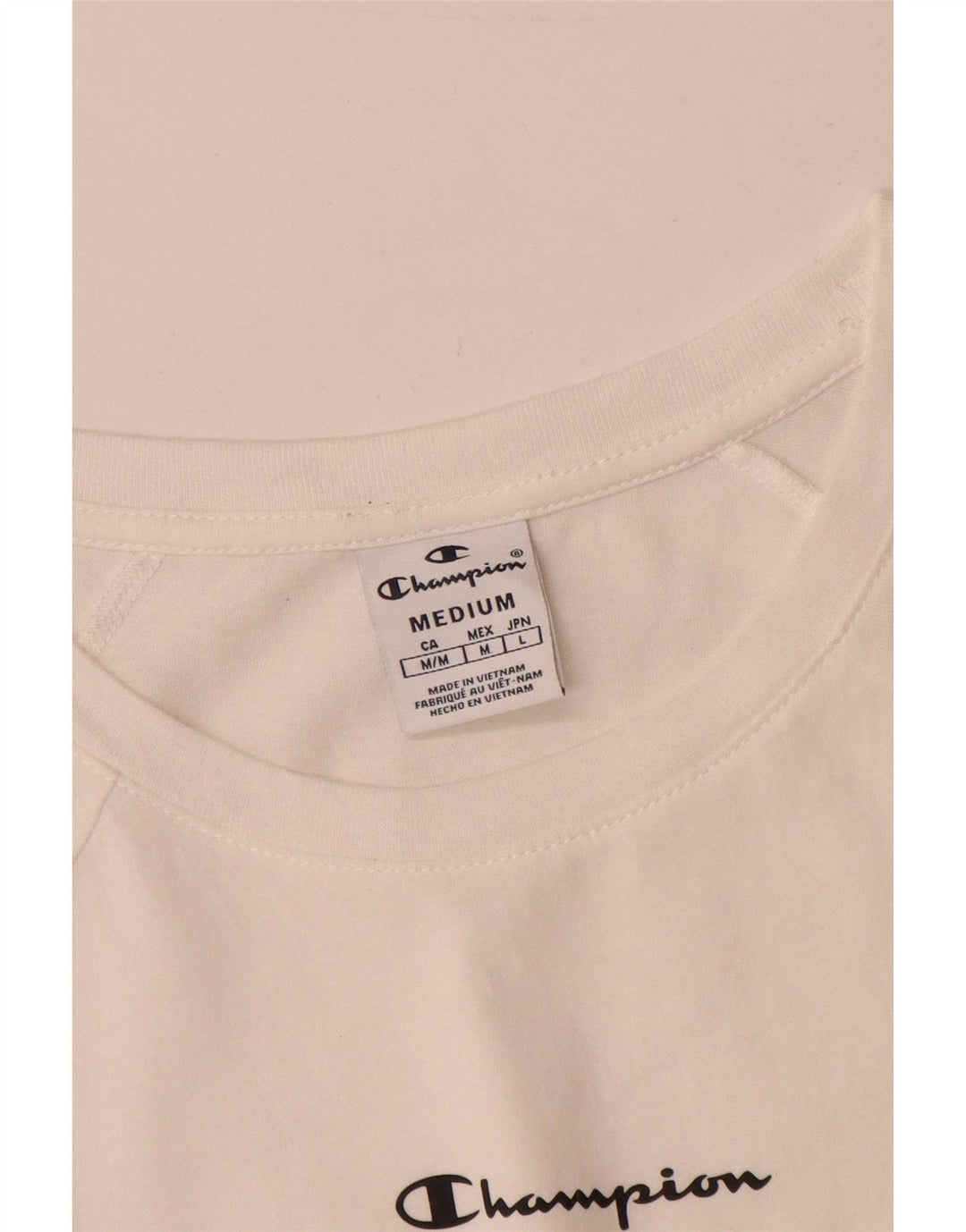 Tricou grafic pentru bărbați Champion Top Mediu Alb