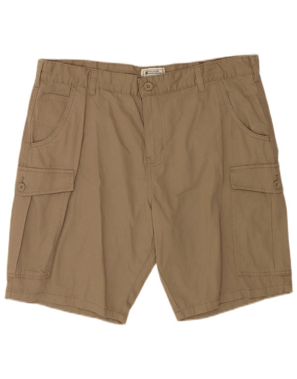 Pantaloni scurți cargo pentru bărbați Mountain Warehouse W36, bumbac mare, bej
