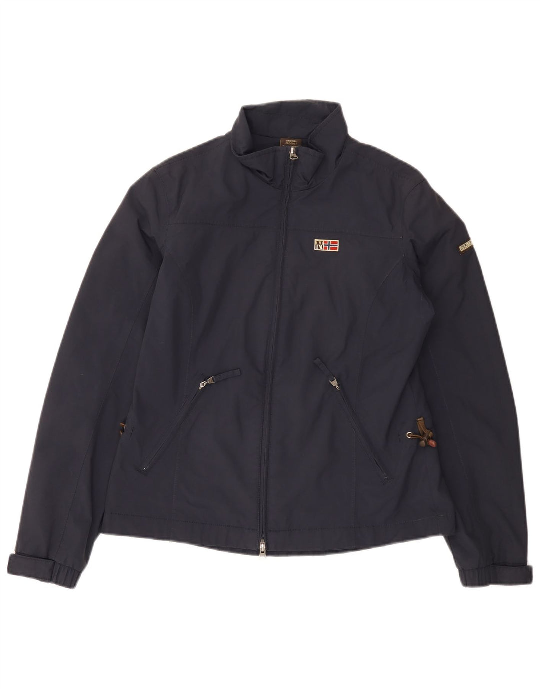 Jachetă de ploaie Napapijri pentru femei UK 12 Medium Bleumarin Poliamidă