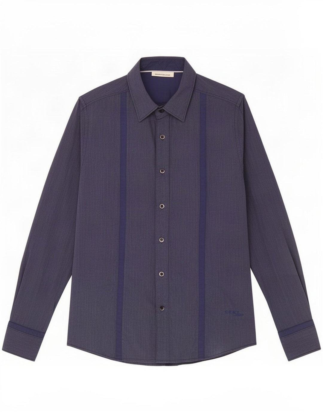 Cămașă pentru bărbați Dkny, mică, bleumarin, cu dungi, bumbac