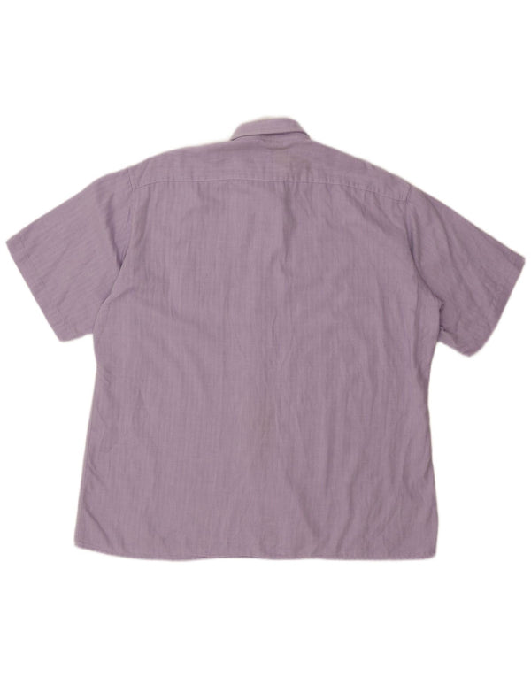Cămașă pentru bărbați Pierre Cardin Dimensiune 17 1/2 43 XL Bumbac în spina de pește violet