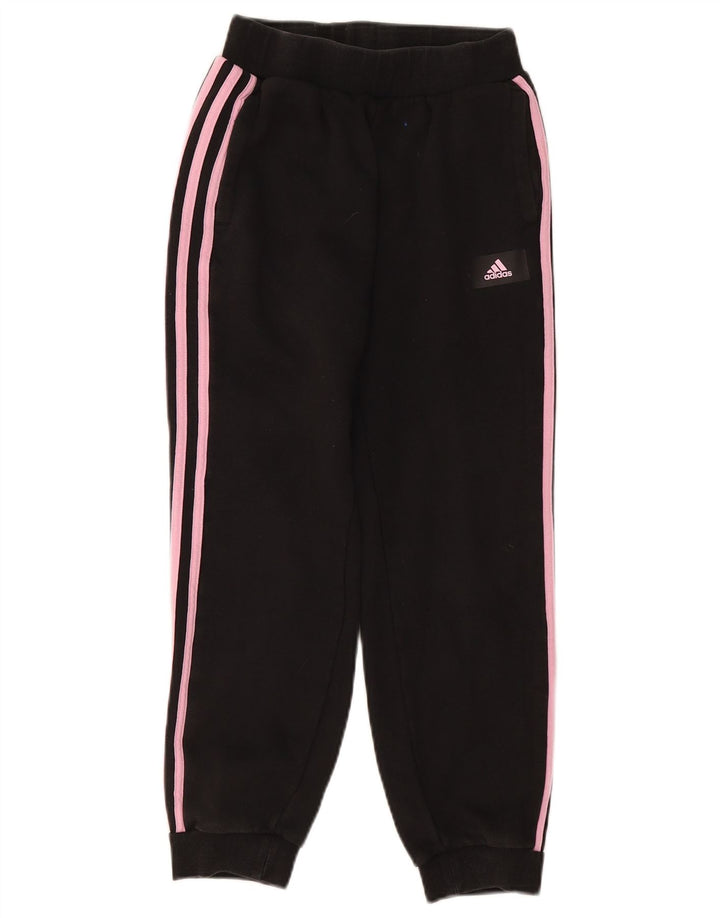 ADIDAS Fete Trening Pantaloni Joggeri 11-12 Ani Bumbac Negru