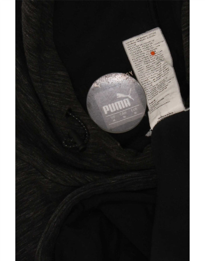 Pulover Puma pentru bărbați, bumbac cu pete, gri mediu