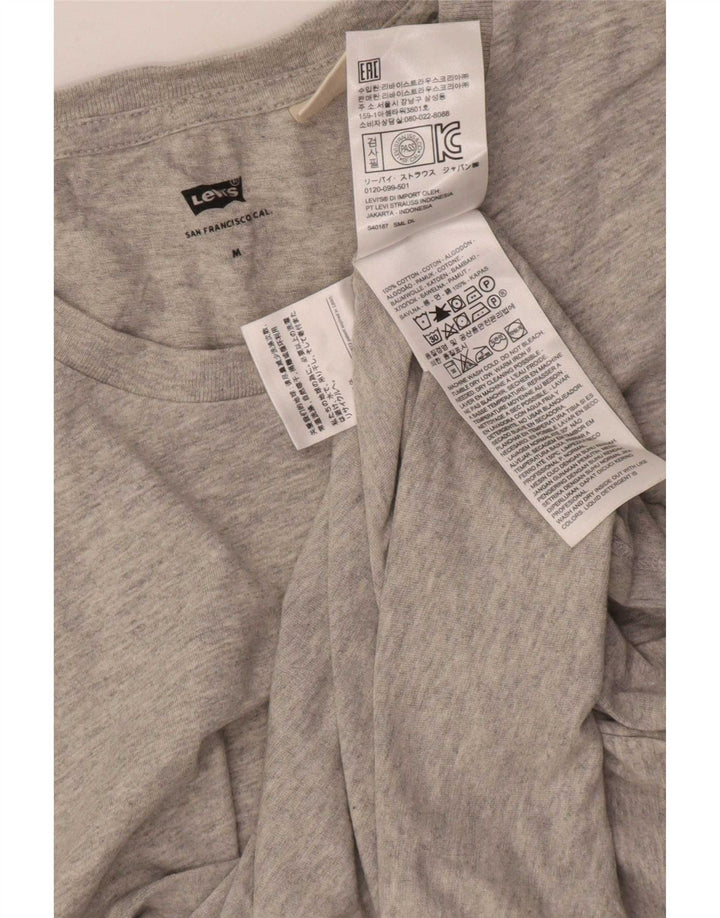 Tricou pentru bărbați Levi's Top din bumbac cu pete gri mediu