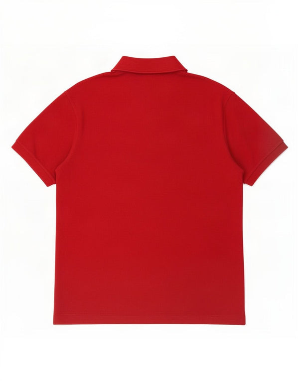 Lacoste Mens Classic Fit Polo Shirt Size 6 XL Burgundy Cotton