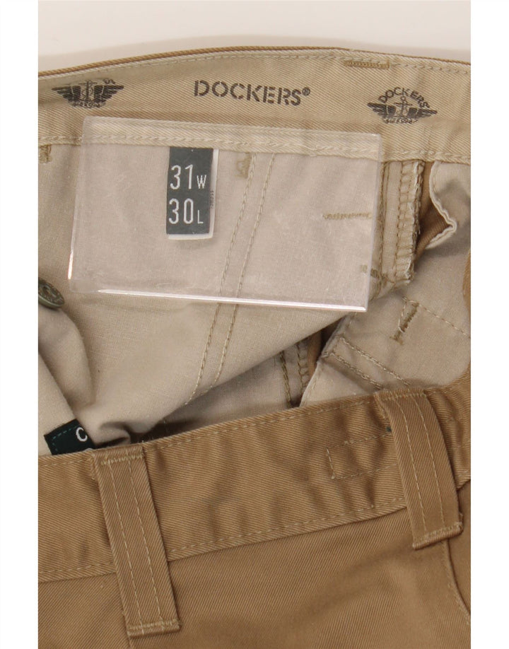Pantaloni chino drepți pentru bărbați DOCKERS L31 L30 bumbac bej