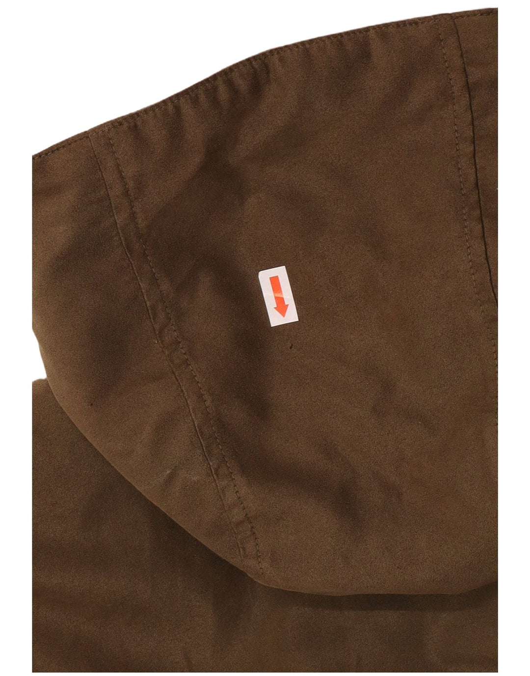 Jachetă parka cu glugă pentru femei Musto, cu fermoar, UK 16, mare, kaki, poliester, clasică