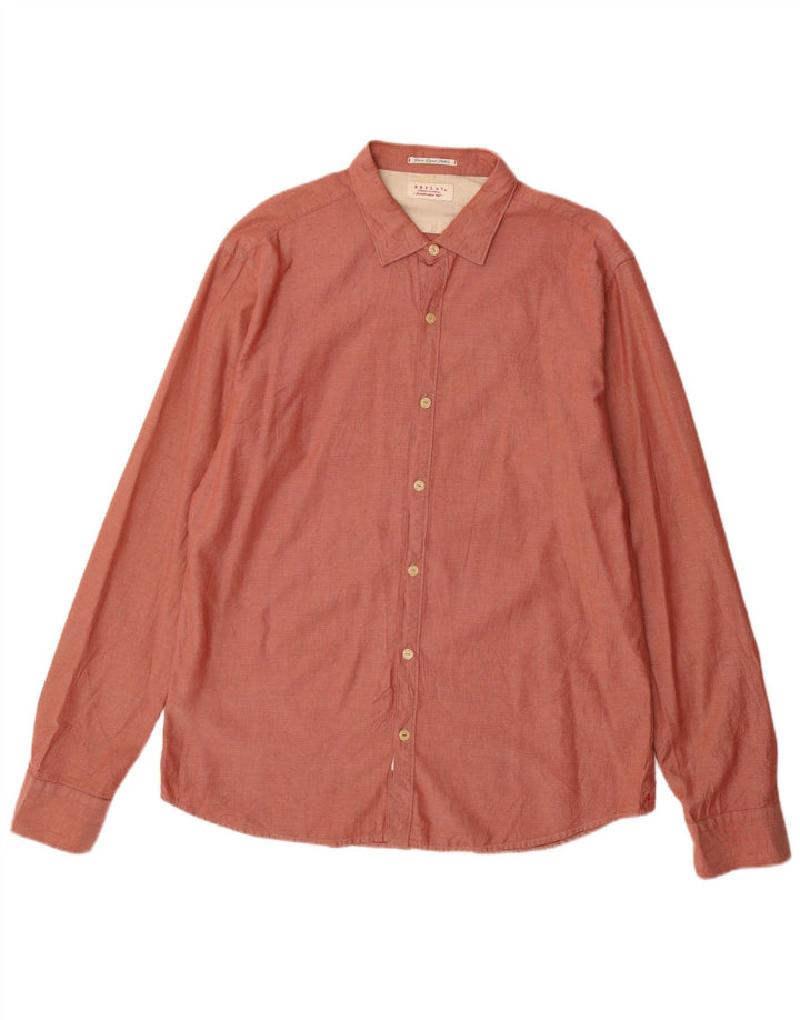 Cămașă pentru bărbați REPLAY 2XL, bumbac roșu cu carouri