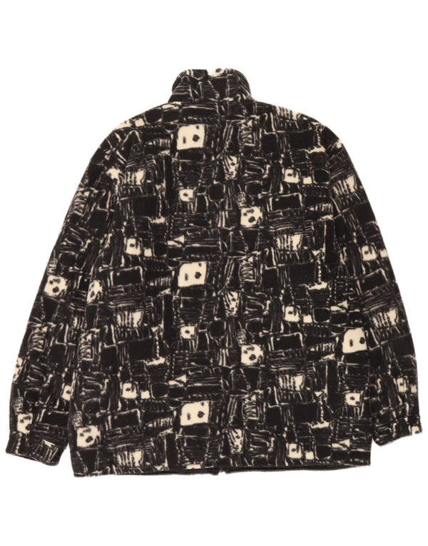Jachetă pentru bărbați Invicta Fleece UK 38 Medium Black Geometric Poliester