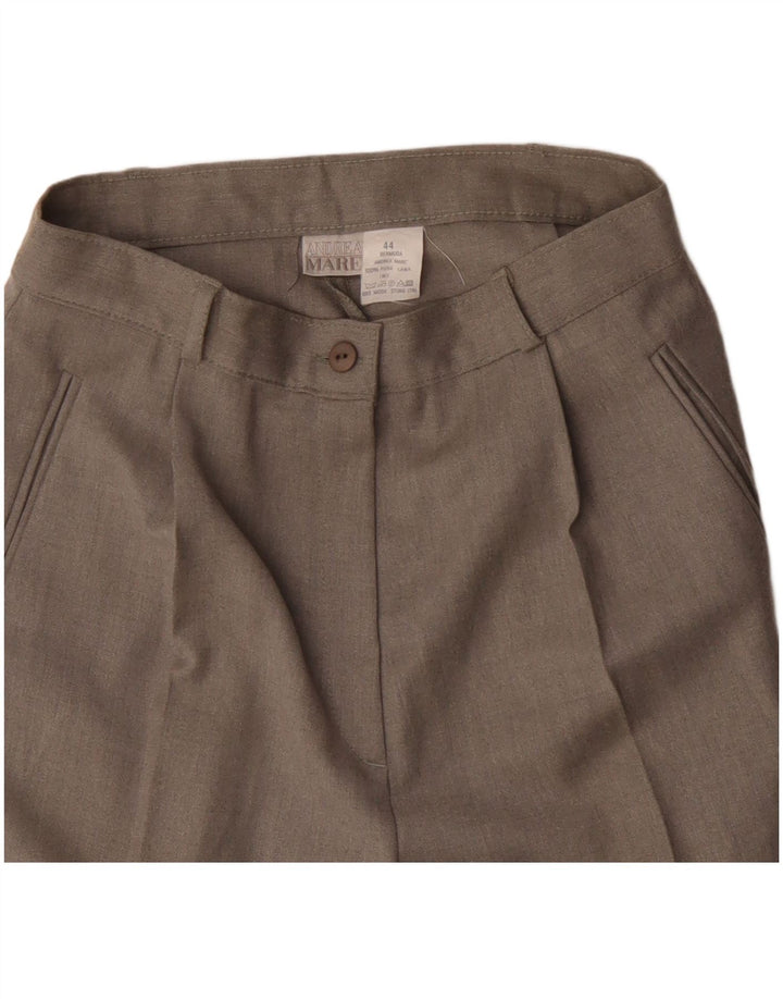 Andrea Mare Bermude cu talie înaltă pentru femei IT 44 Medium W28 Gri