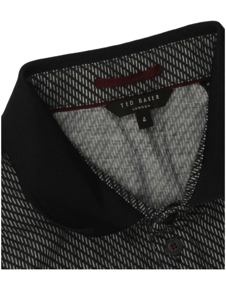 Tricou polo pentru bărbați Ted Baker Mărimea 4, mare, albastru, poliester cu pete