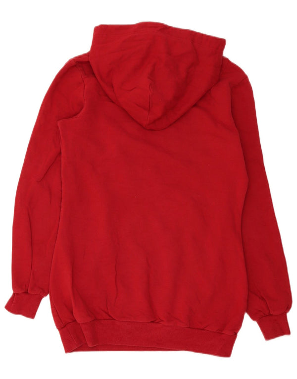 Pulover cu glugă cu grafic pentru femei Adidas EU 36 Bumbac roșu mic