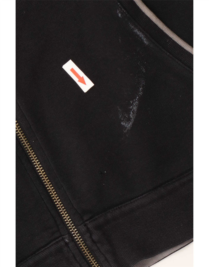 Pulover Armani pentru bărbați, cu fermoar, bumbac mare, negru