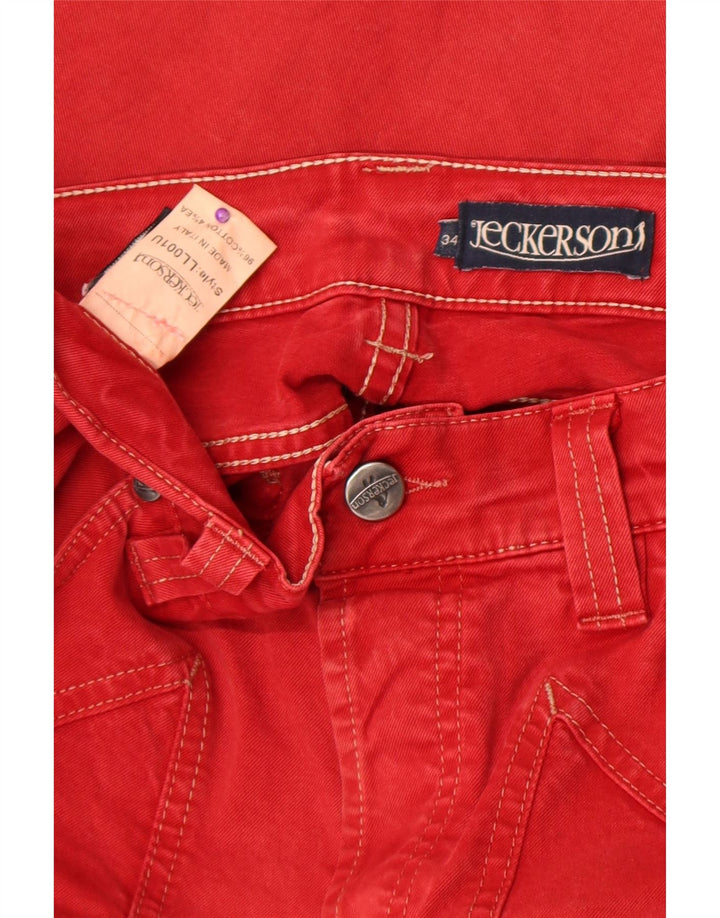 Jeckerson Jeans drept bărbați W34 L34 bumbac roșu