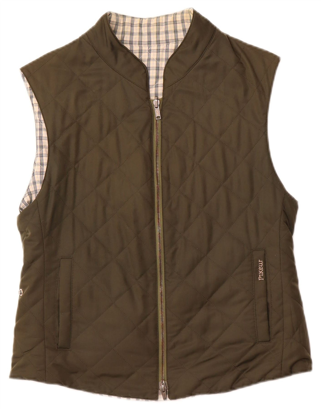 PIKEUR Gilet matlasat reversibil pentru femei IT 42 Poliester kaki mediu