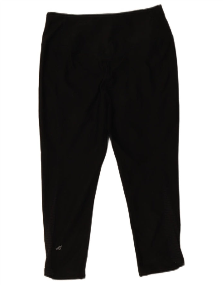 Leggings Capri pentru femei Eddie Bauer UK 10 Poliester negru mic