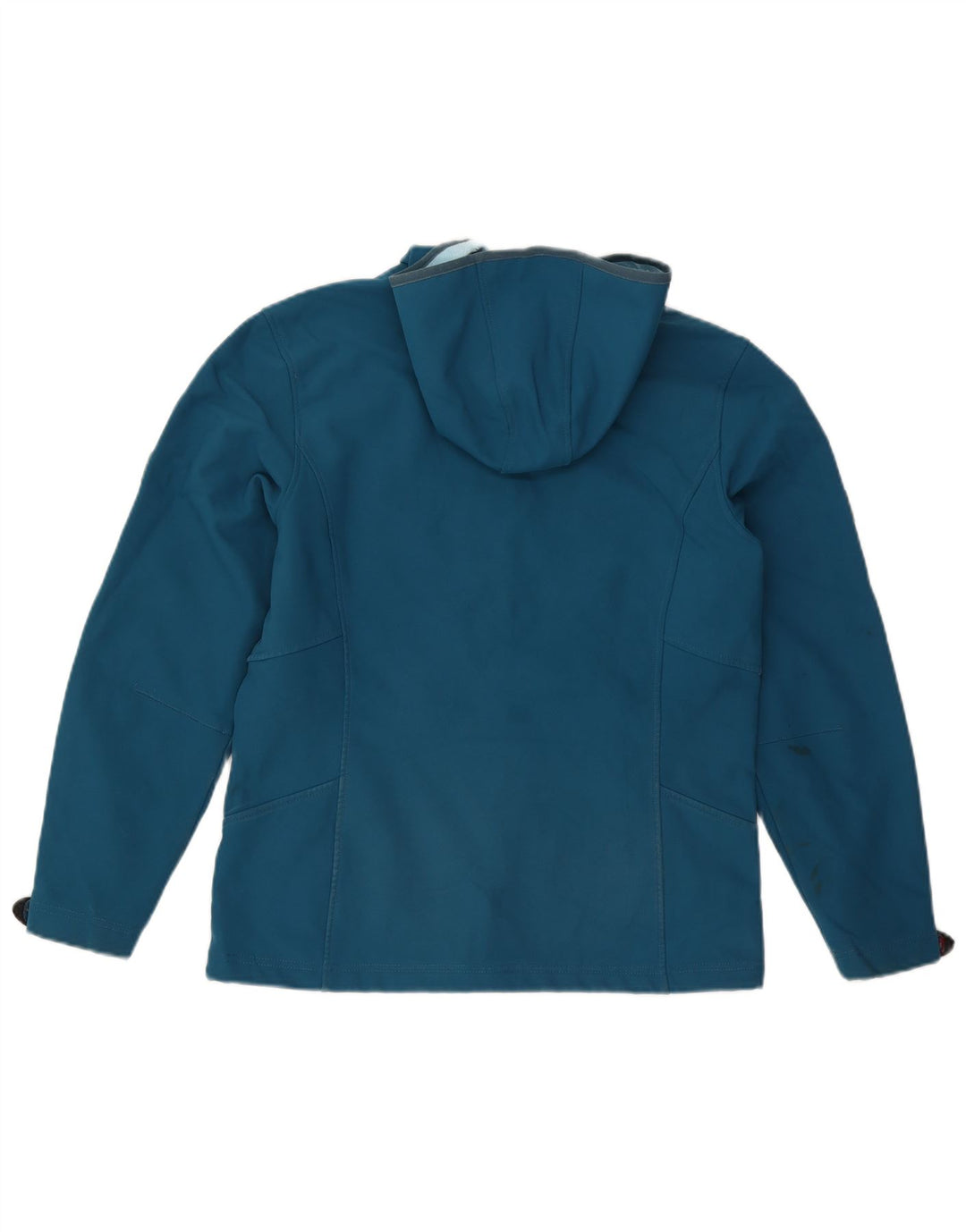 Jachetă Jack Wolfskin pentru fete, cu glugă, 15-16 ani, poliester albastru