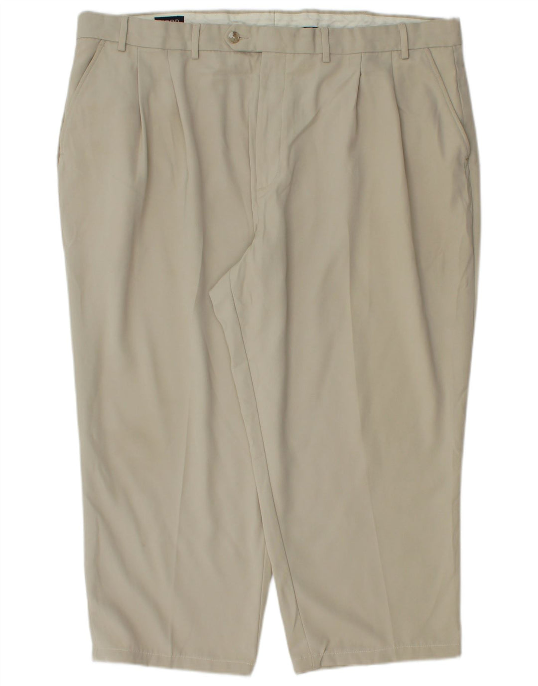 Pantaloni Izod pentru bărbați, capri cu cleme, L44 L22, bumbac bej