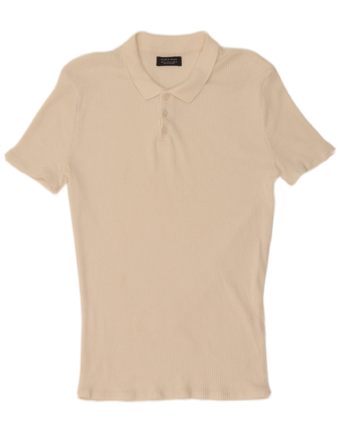 Tricou polo pentru bărbați Zara XL Alb
